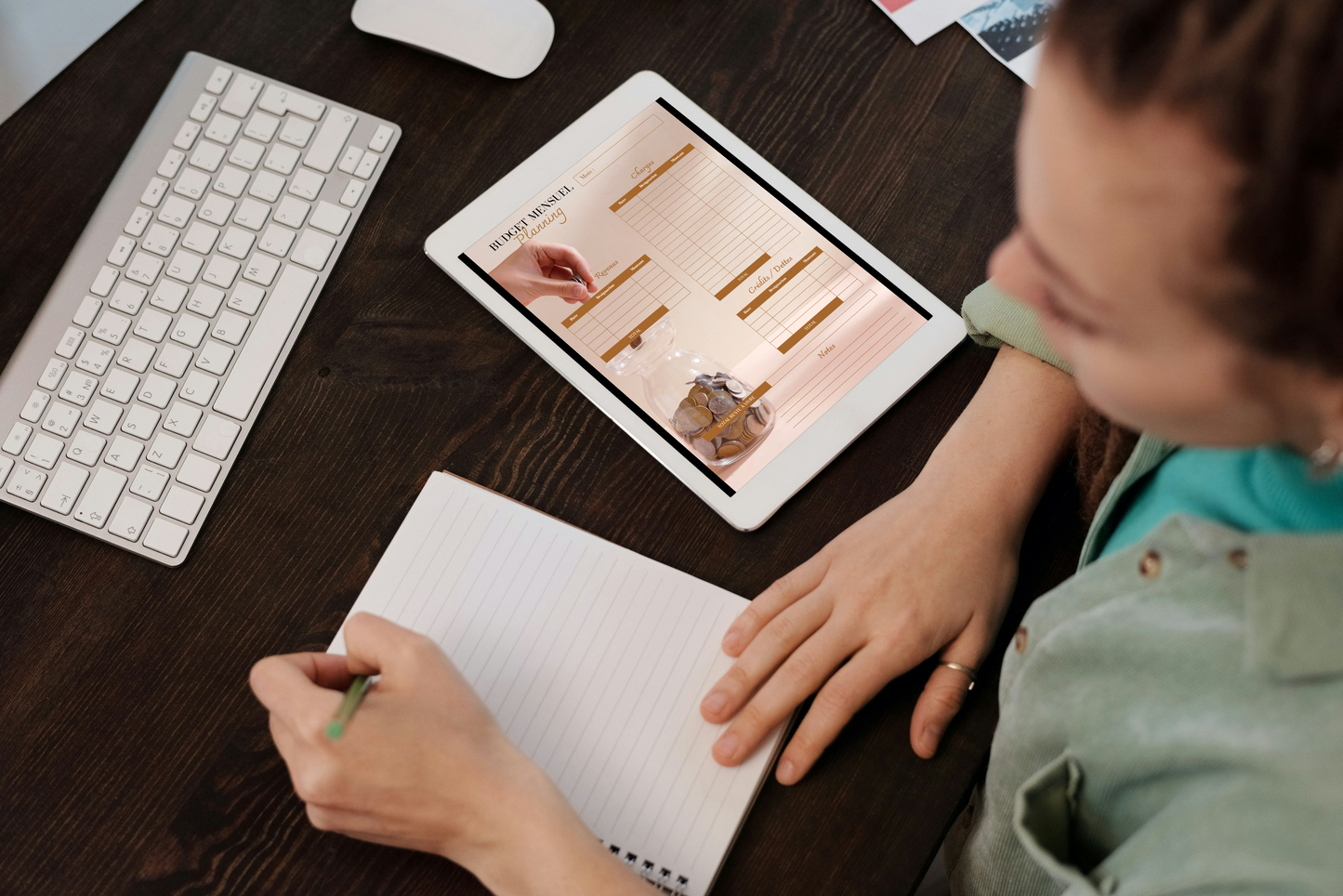 Planificateur de budget mensuel  PDF Imprimable