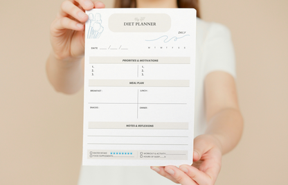 Daily Diet Tracker Planner